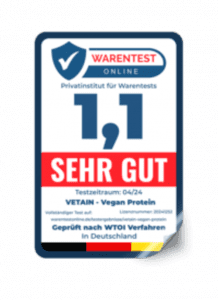 Warentest Vegan Protein Vetain